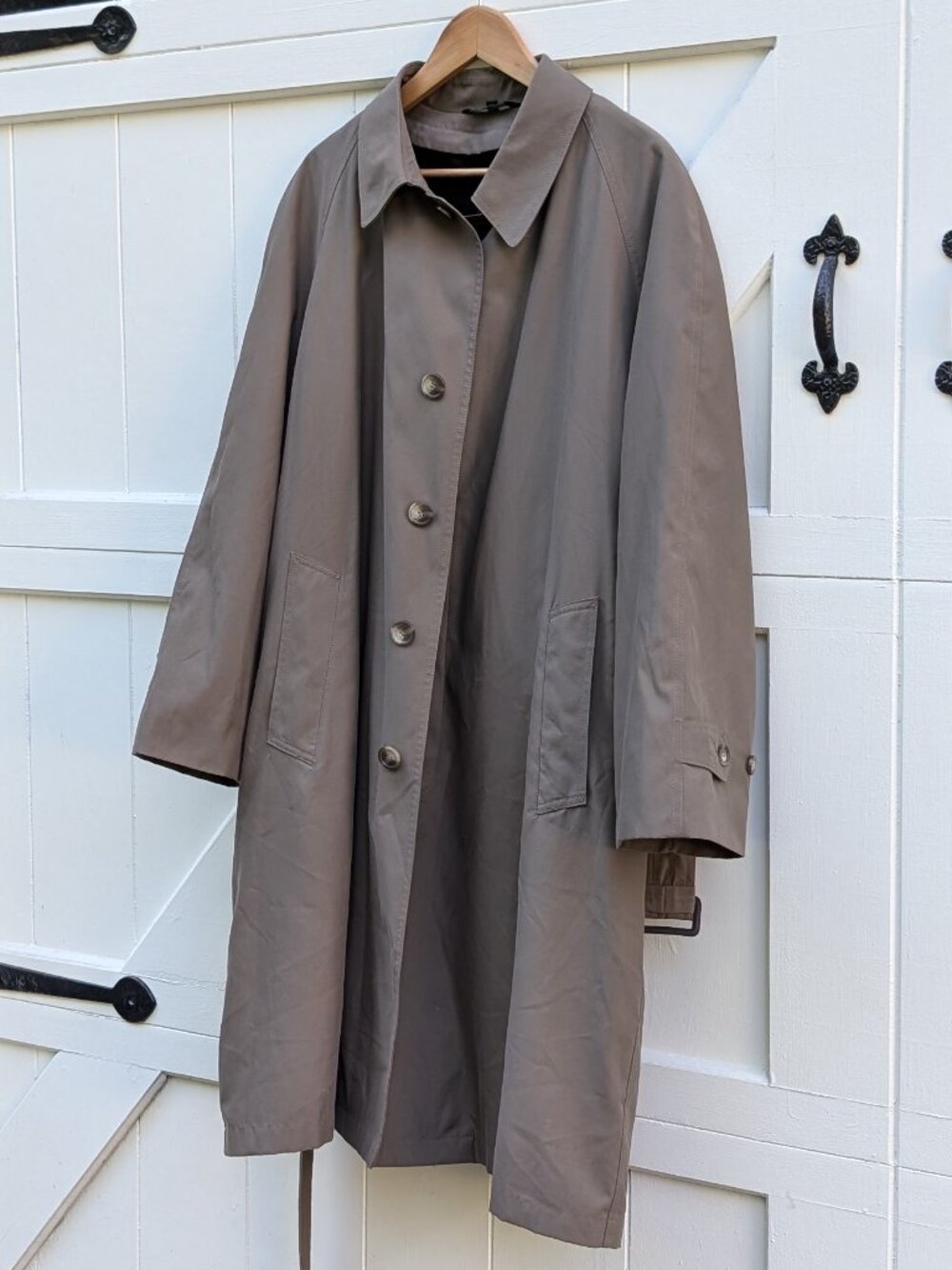 Lauren Ralph Lauren Men Taupe Brown Belted Trench Coat w Removable Liner 44S